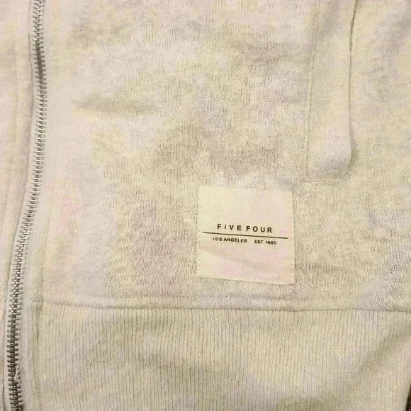 FIVE FOUR Men's Long Sleeve Zip-up Hoodie Hooded Jacket - Picture 6 of 7